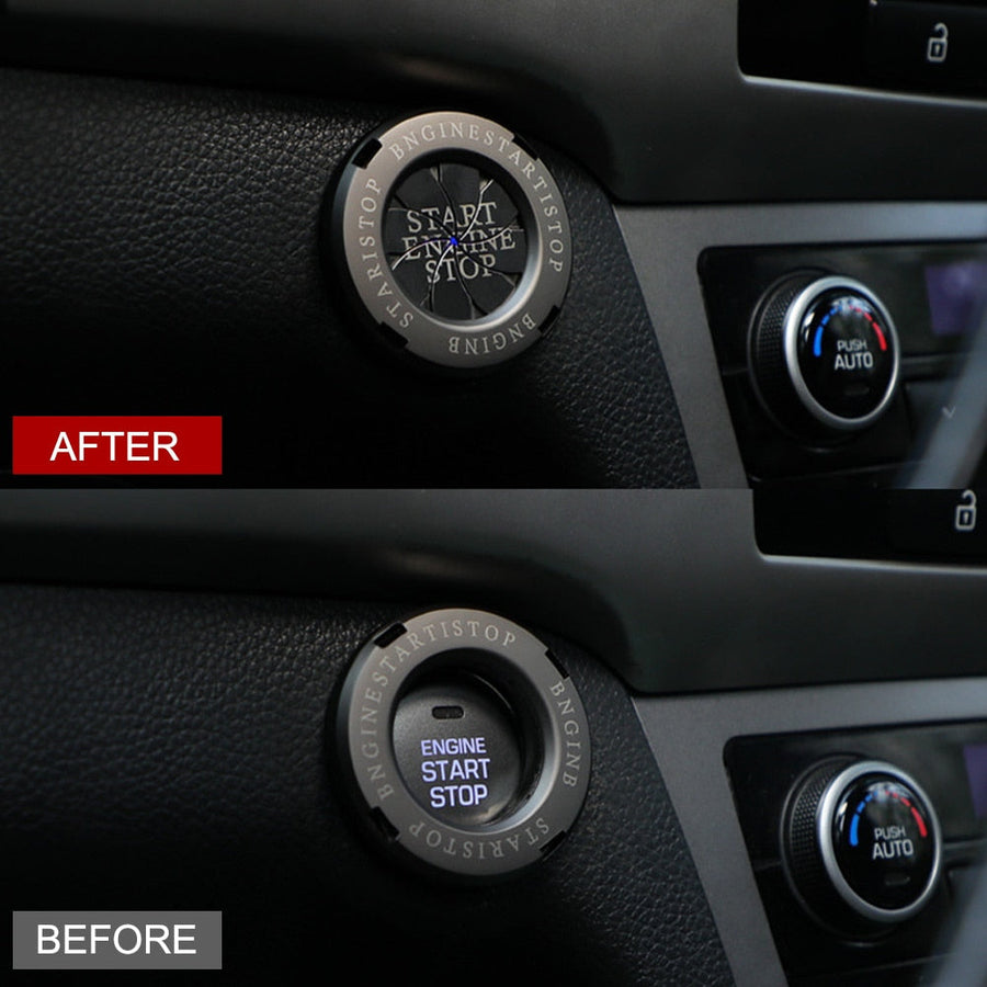 Rotating Metal Engine Start Button Cover - Image 1