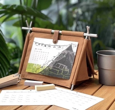 Camping Dreams Tent Desk Calendar - Image 3
