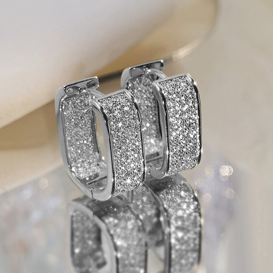 Korean Style Elegant Hoop Earrings - Image 1