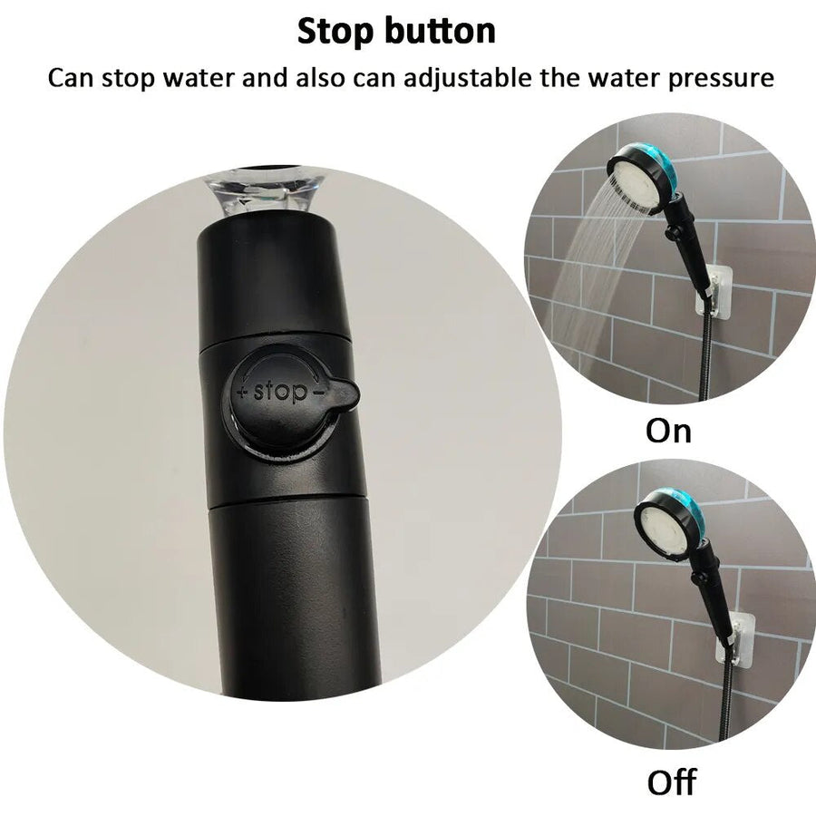 Multi-Color Temperature Display Shower Head - Image 4