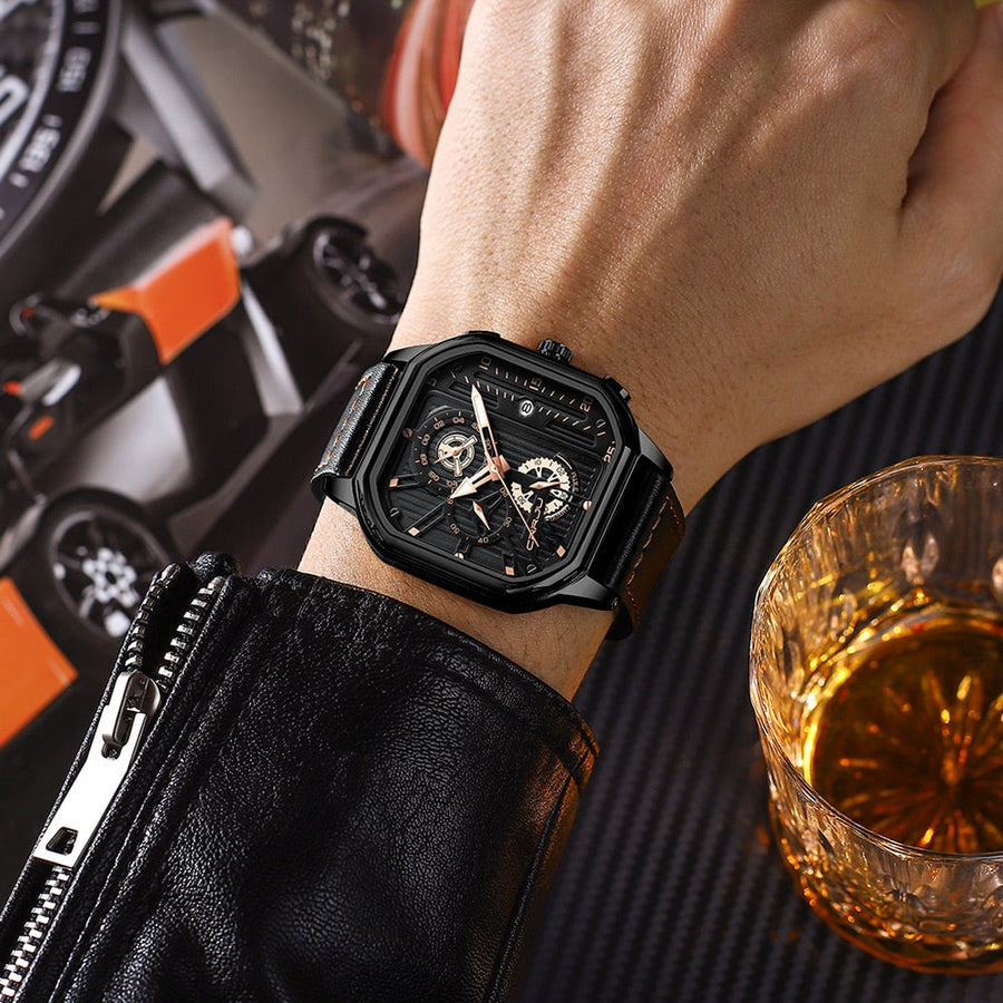 Wavefront Timely Square Waterproof Watch - Image 3