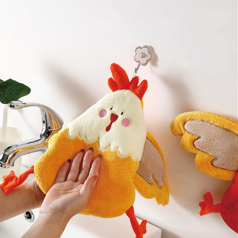 Chicken Shaped Quick Drying Hand Towel - Image 0