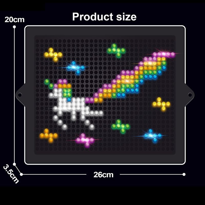 Creative LED 3D Pixel Puzzle Toy Set - Image 4