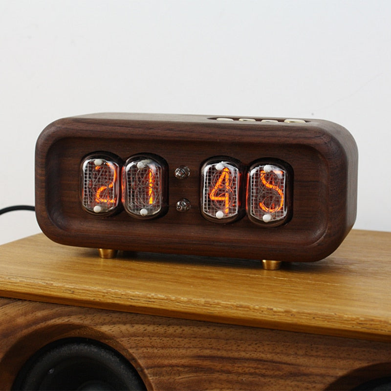 Elegant Black Walnut Digital Table Clock - Image 6