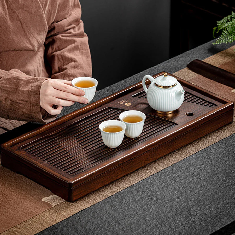 Bamboo Solid Wood Tea Ceremony Tray - Image 3