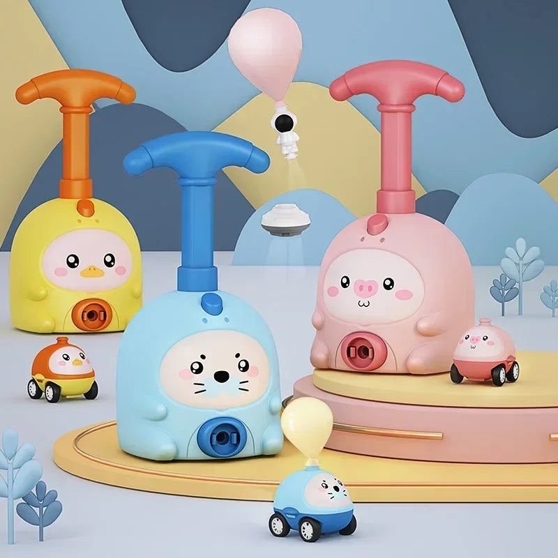 Cute Animal Design Air-Powered Balloon Launcher - Image 1
