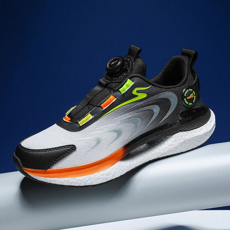 Creative Automatic Lace Up Breathable Shoes - Image 1