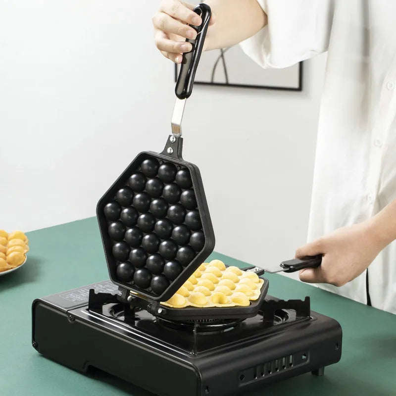 Non-Stick Bubble Egg Waffle Maker Pan - Image 1