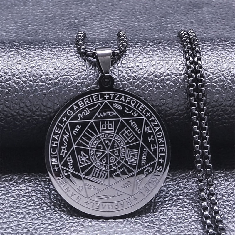 Divine Guardian Seven Archangels Stainless Steel Pendant Necklace - Image 5