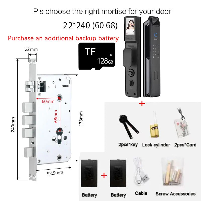 Automatic Secure Face Recognition Smart Fingerprint Door Lock - Image 8