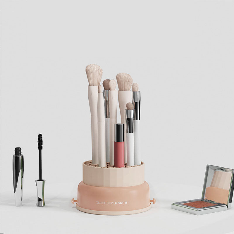 Easy Makeup Cleaning Brush Organizer Storage Box - Image 2