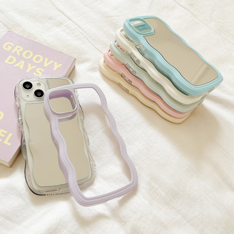 Wavy Makeup Mirror Phone Case - Image 10