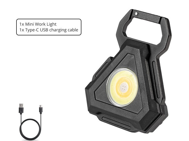 Mini LED Flashlight USB Bottle Opener Keychain - Image 10