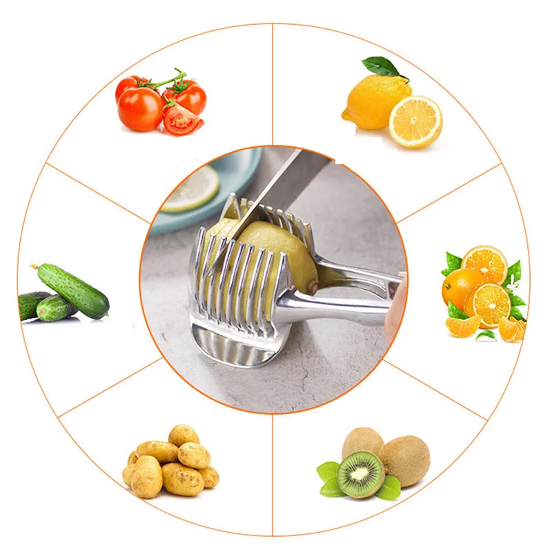 Stable Cutting Fruit Vegetable Holder Slicer - Image 5
