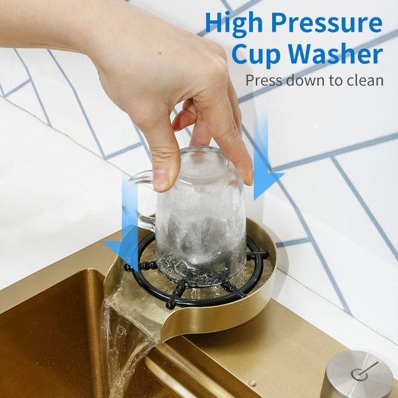 Gold Stream Multifunctional Waterfall Kitchen Sink - Image 1