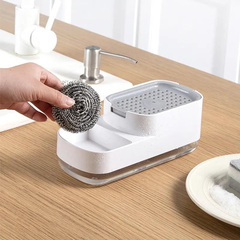 Sponge Rack Automatic Kitchen Soap Dispenser - Image 1