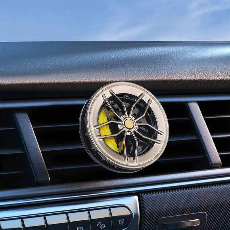 Stylish Wheel Air Vent Rotatable Aromatherapy Car Air Freshener - Image 8