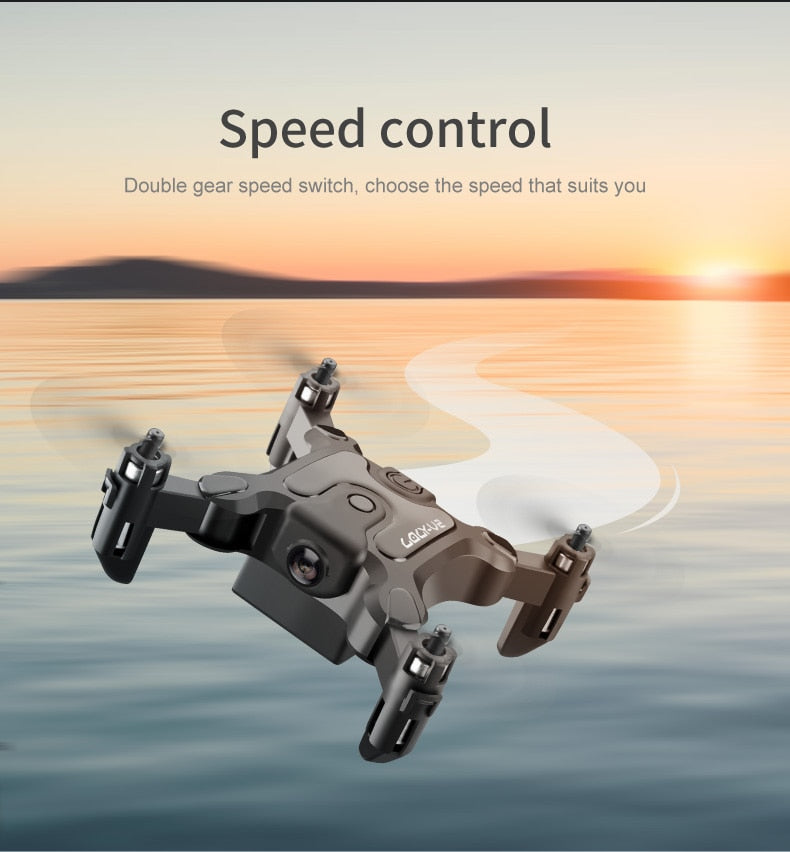 Mini Smart Foldable RC HD FPV Drone - Image 1