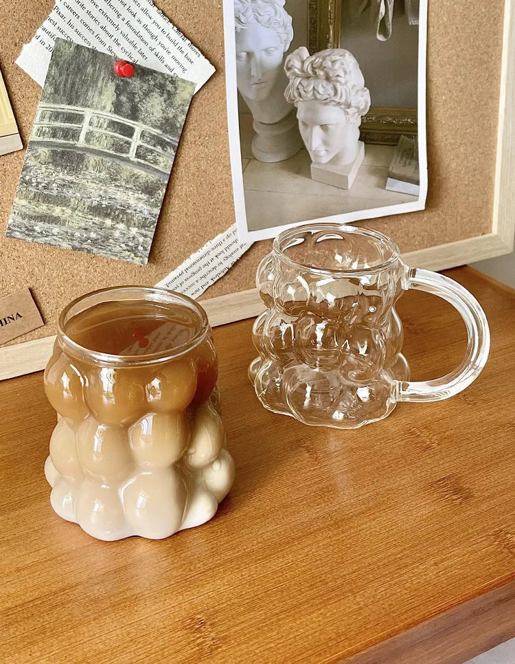 Sleek Glass Irregular Bubble Mug - Image 17