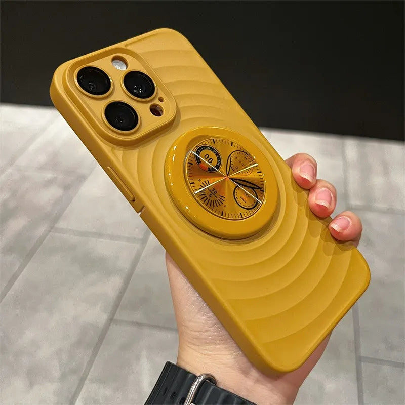 Clock Water Ripple Magsafe Bracket Phone Case - Image 6