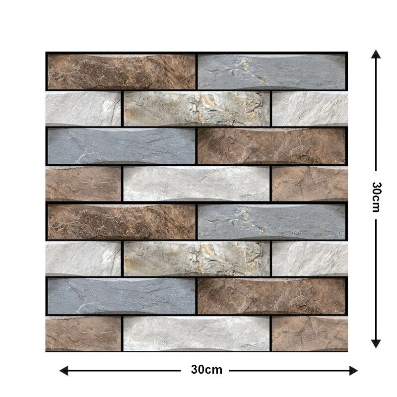 3D Wall Brick Pattern Decal - Image 17