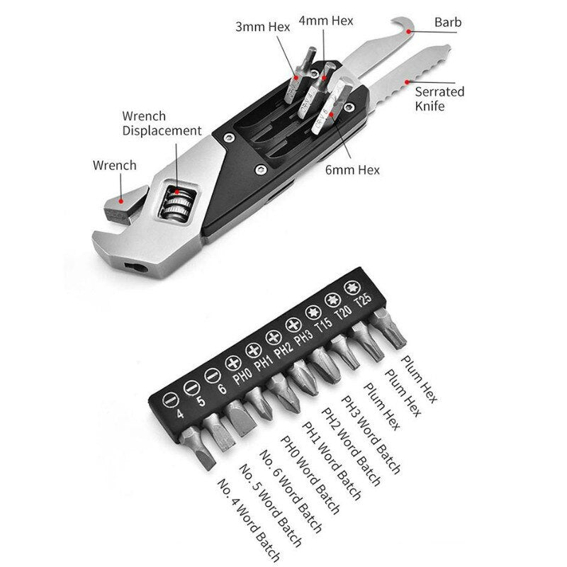 Pro Expert Foldable Stainless Steel Wrench Tool Set - Image 4