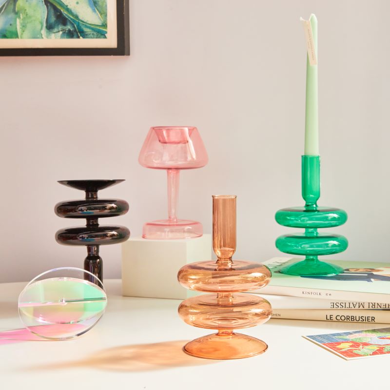 Spiral Geometric Candle Holders - Image 1
