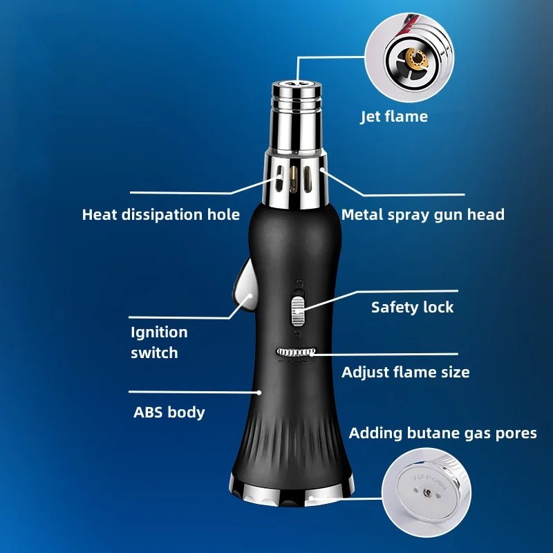 Metal Turbine Torch Flame Outdoor Lighter - Image 1