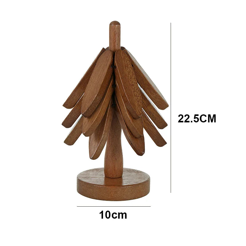 Wooden Tree Heat Resistant Coaster Set - Image 6