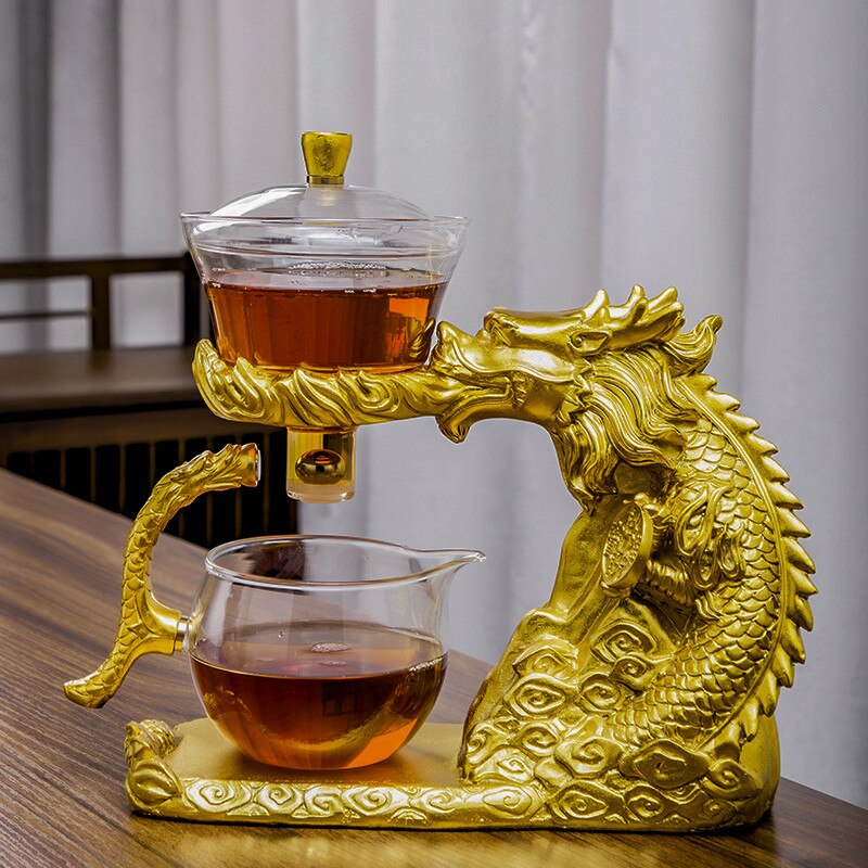 Mystic Golden Dragon Teapot - Image 7