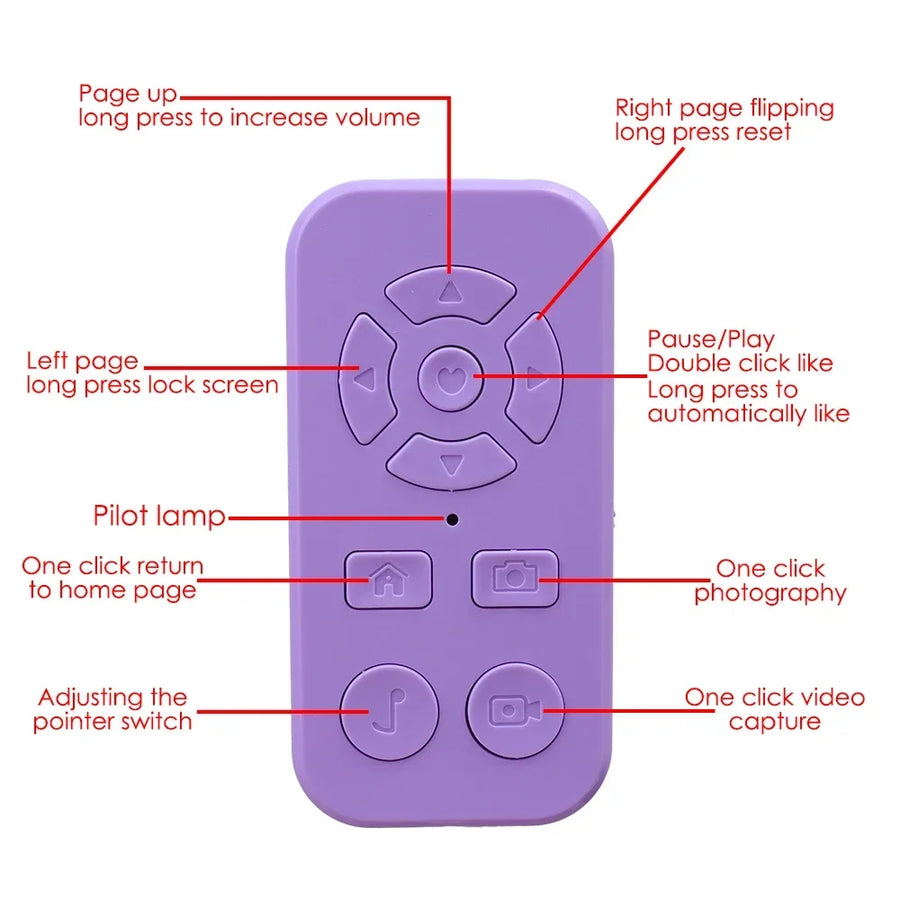 Photo Blast Rechargeable Selfie Bluetooth Remote Controller - Image 6