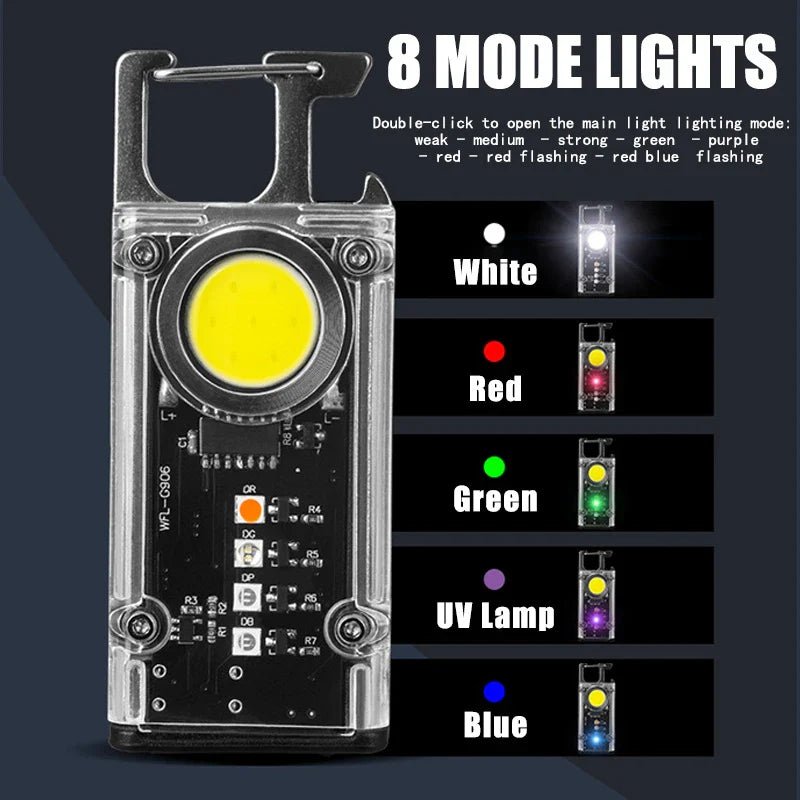 Mini Keychain Safe Glow Emergency Flashlight - Image 4