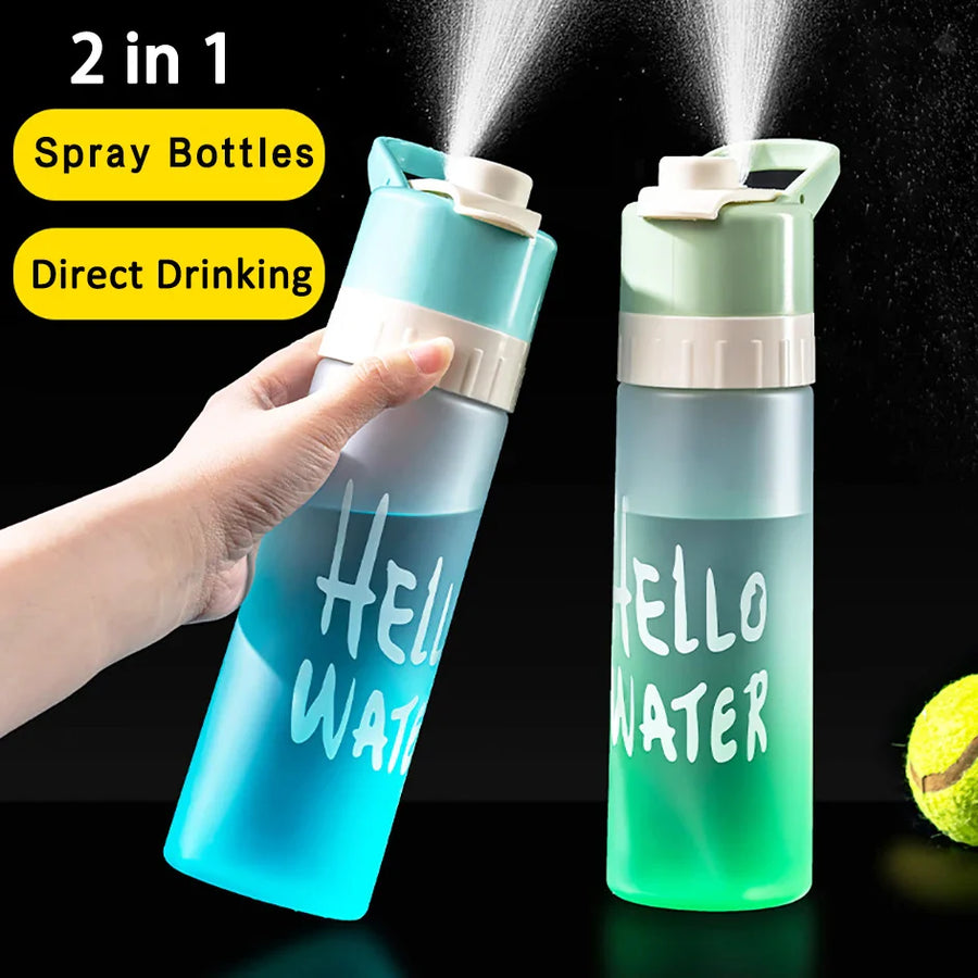 Outdoor Hiking Spray Cooling Water Bottle - Image 1
