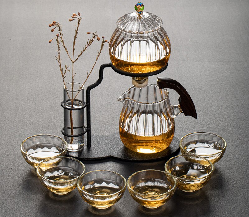 Nature Leaf Magnetic Semi-Automatic Tea Set - Image 5