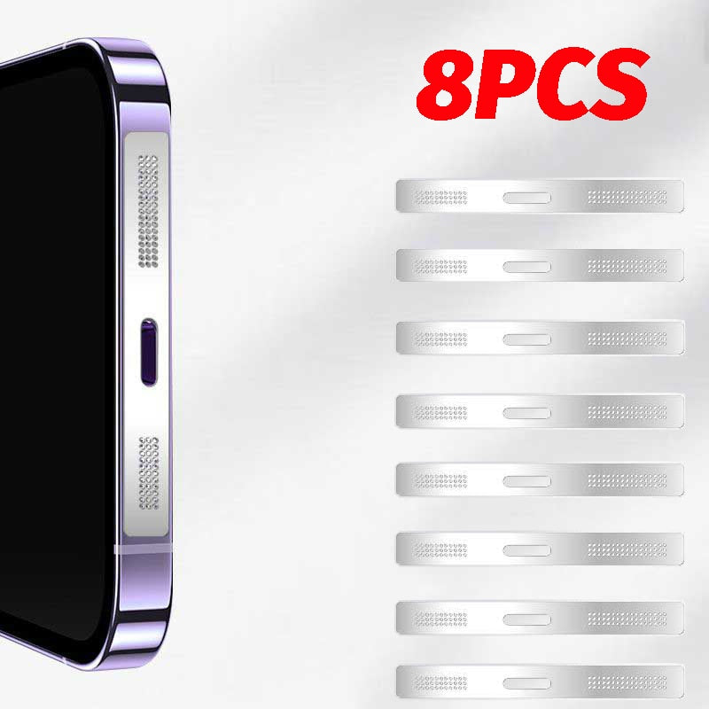 8pcs Metal Phone Speaker Dustproof Sticker Net - Image 7