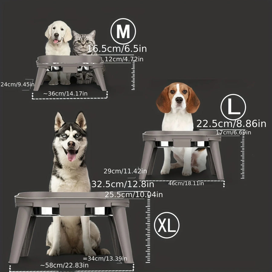 Elevated Healthy Digestion Comfortable Feeding Dog Bowls - Image 3