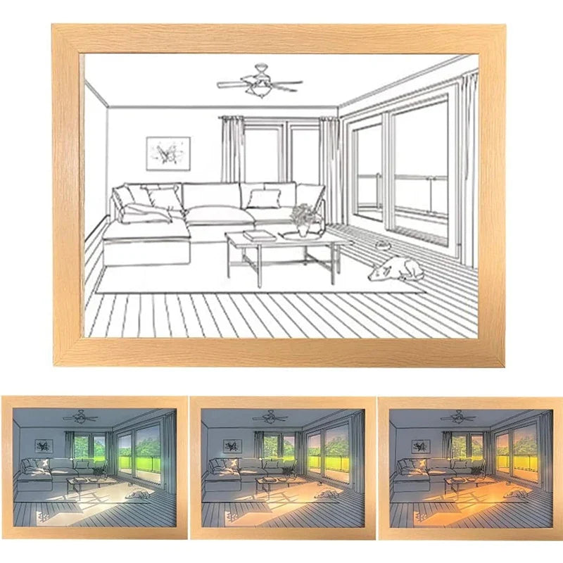 Luminous Decorative Dimmable Artsy Led Light Painting - Image 9