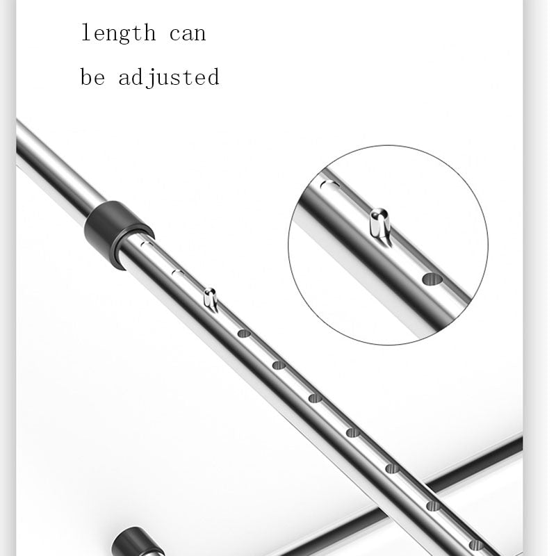 Stainless Steel Foldable Balcony Clothes Hanger - Image 4
