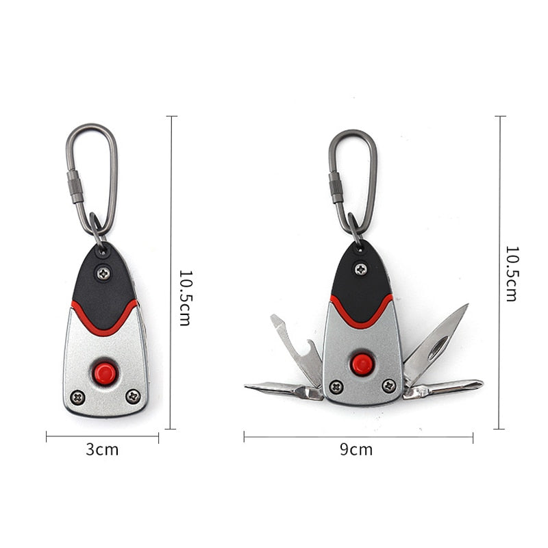 6in1 Stainless Steel Adventure Pro Tool Keychain - Image 3
