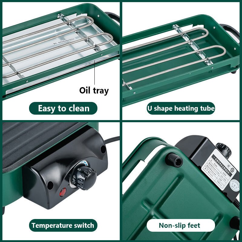 Smokeless Adjustable Electric Grill - Image 3