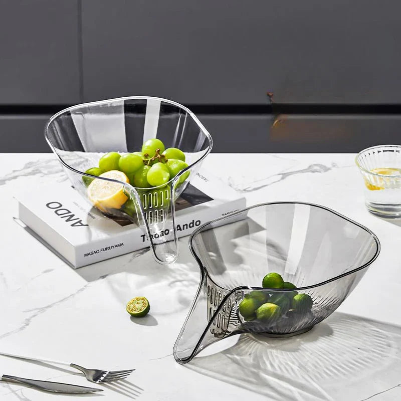 Crystal Clear Multifunctional Kitchen Drain Basket - Image 1