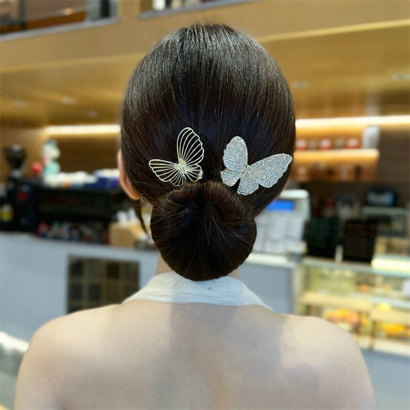 Korean Style Bow Hair Rhinestone Band - Image 4