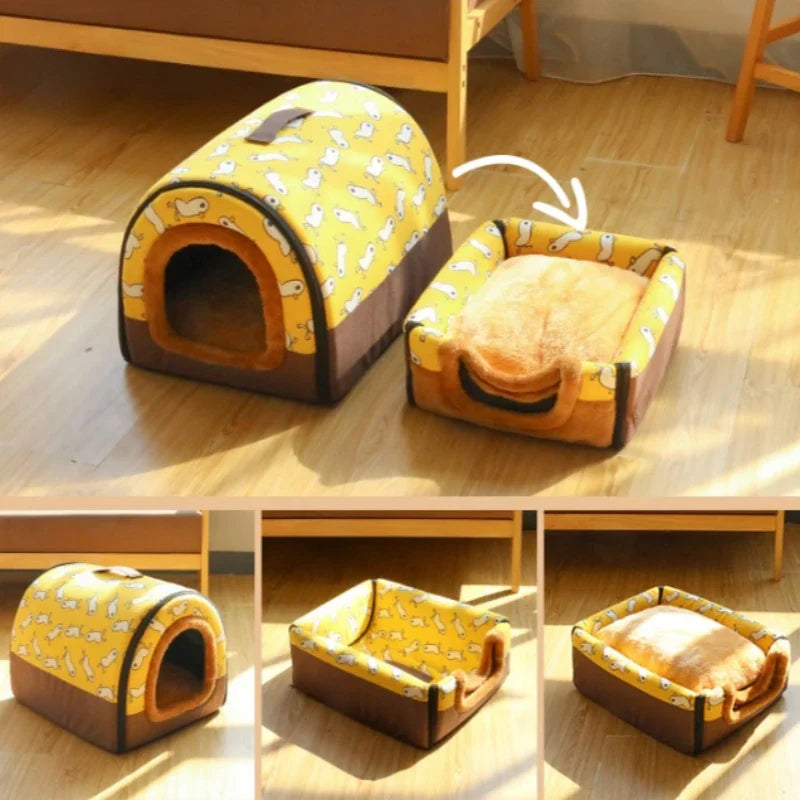 Foldable Cozy Nest Large Pet House - Image 3