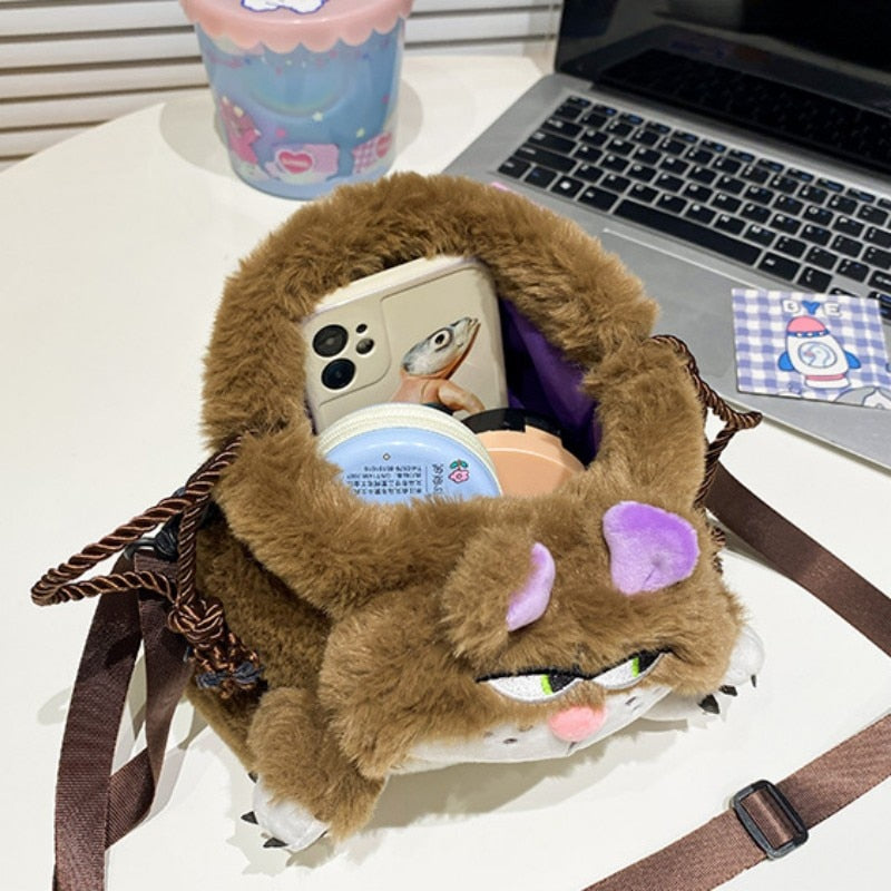 Bored Plush Cat Shoulder Bag - Image 4