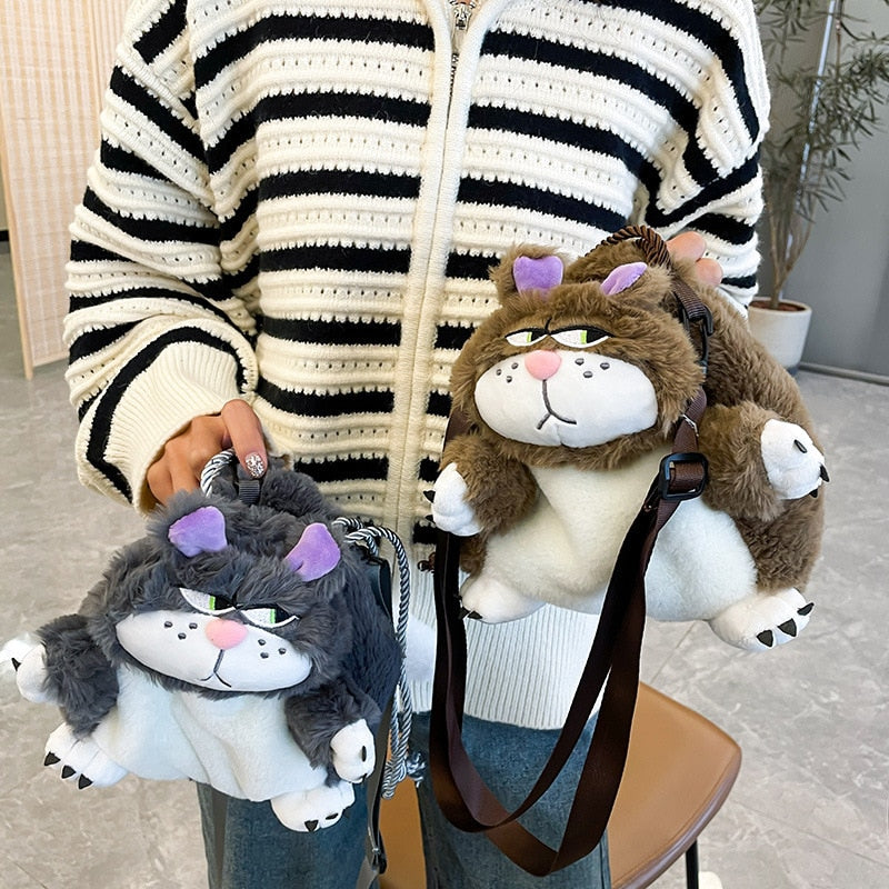 Bored Plush Cat Shoulder Bag - Image 3