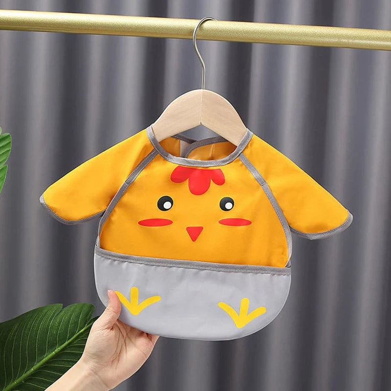 Waterproof Cartoon Baby Easy-to-Clean Bibs - Image 3