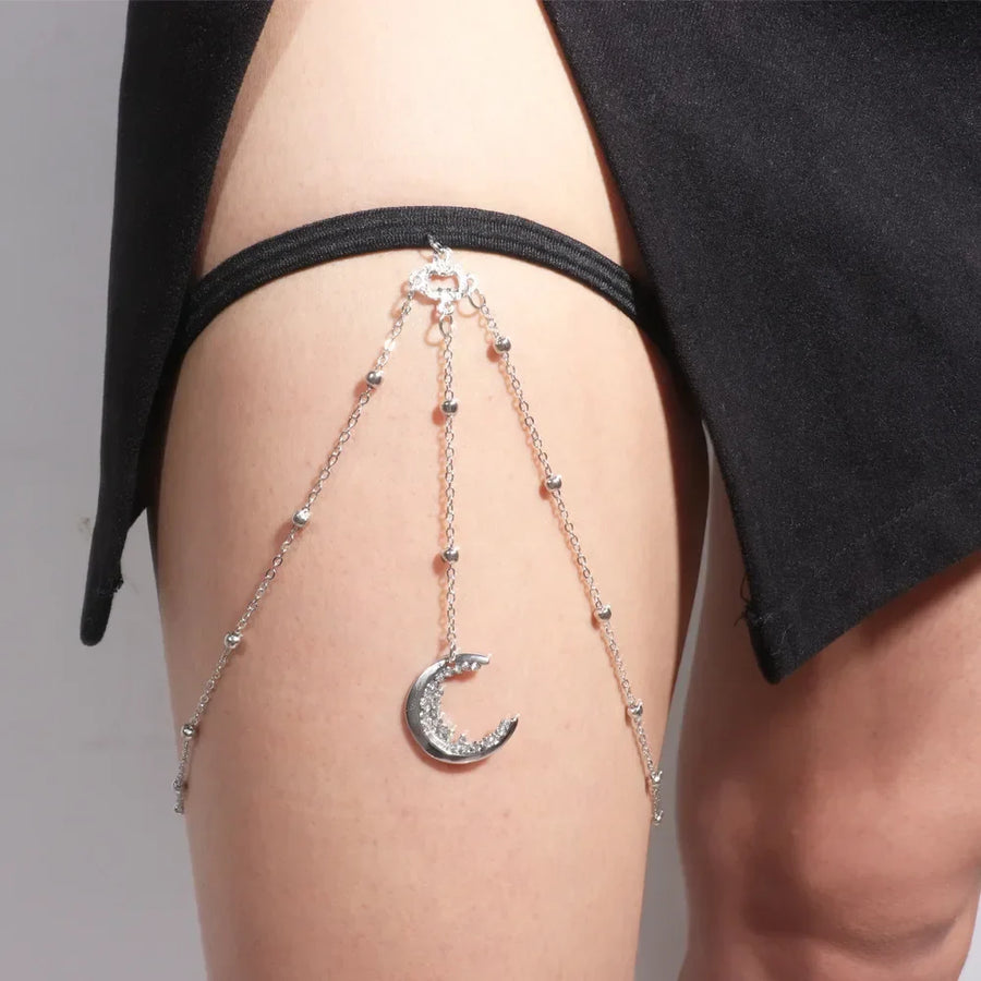 Moon Charm Adjustable Elegant Rhinestone Jewelry - Image 0