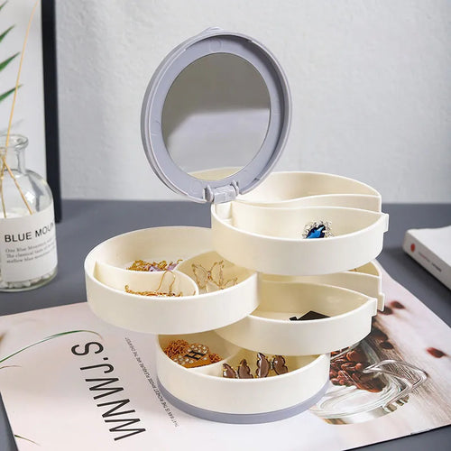 Multi-Layer Rotating Jewelry Organizer Storage - Image 0