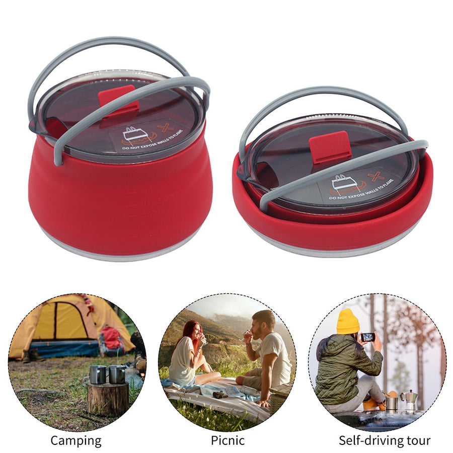 Travel Go Multifunctional Collapsible Outdoor Kettle - Image 3