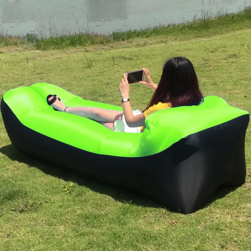 Portable Inflatable Outdoor Air Sofa Bed Lounger - Image 6